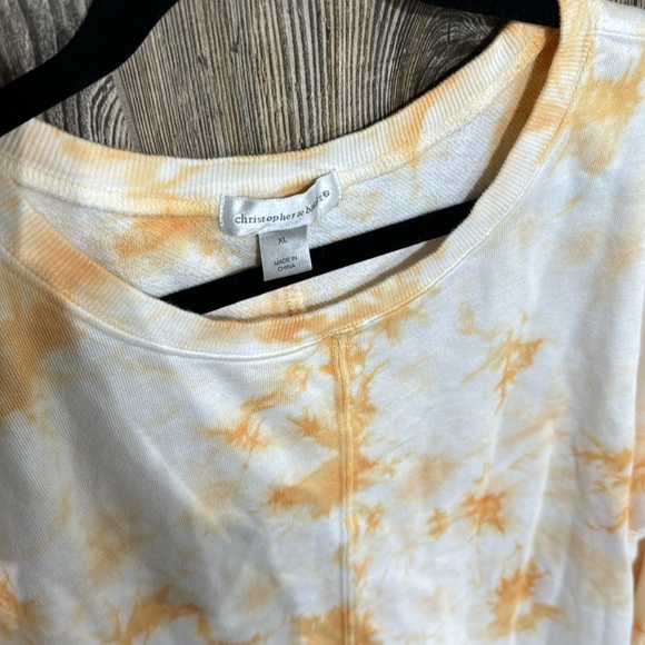 Tye Dye Crew Neck Lightweight Sweatshirt - Picture 2 of 4